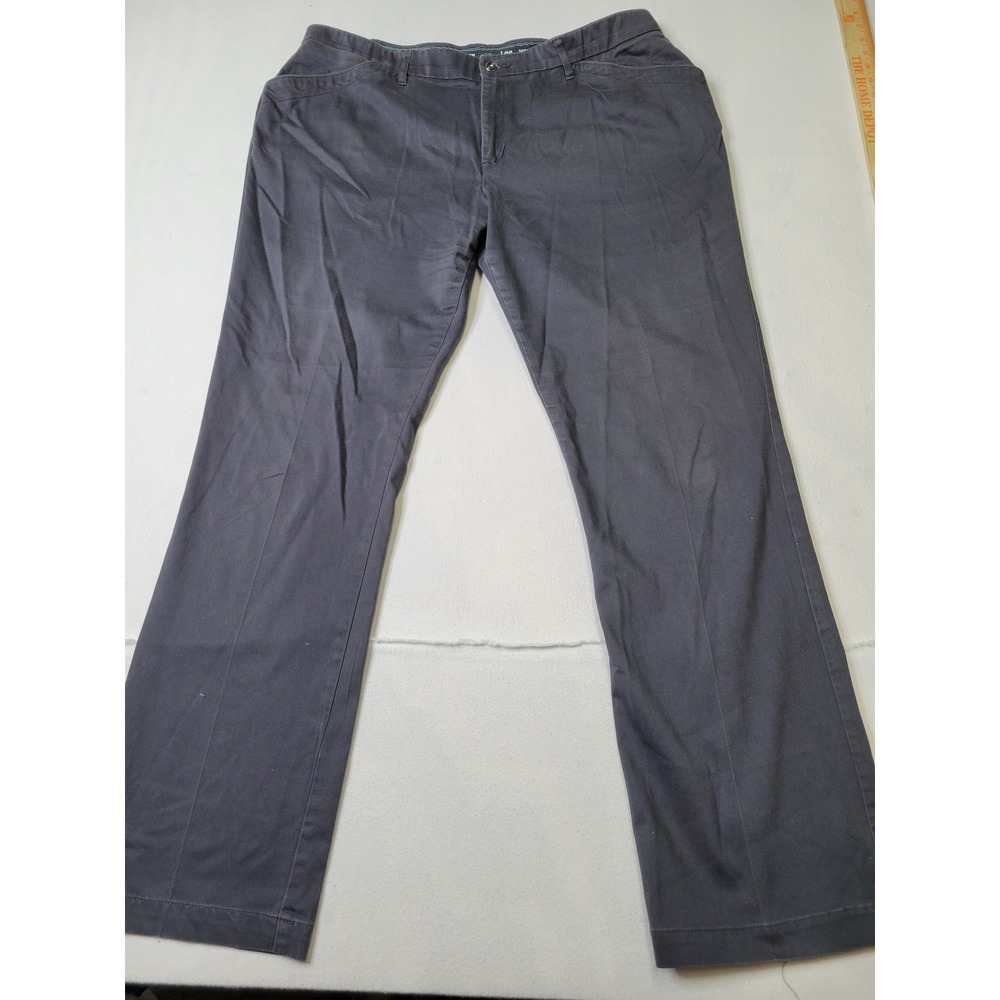 Lee Total Freedom Gray Straight Leg Stretch Pants 18L 4634166 Charcoal Mens 2924